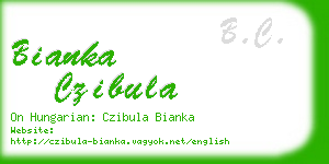 bianka czibula business card